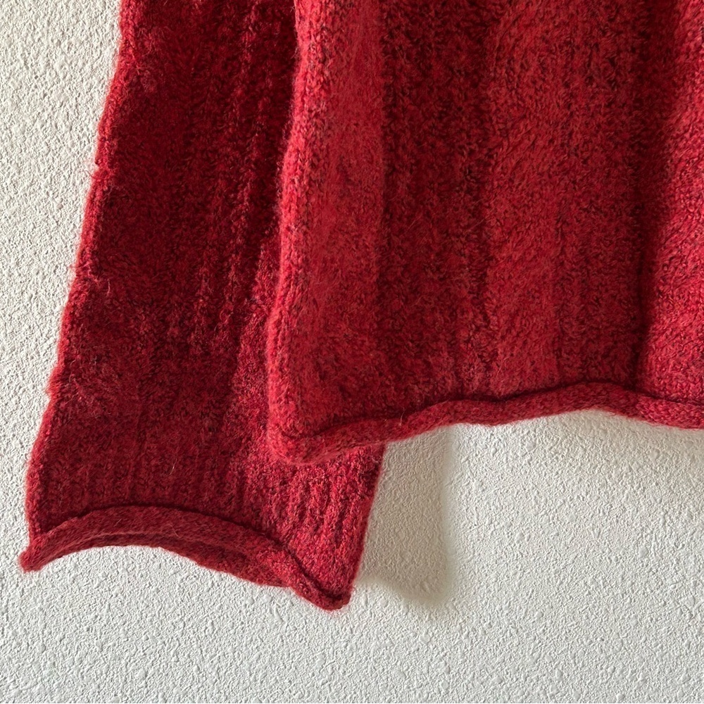 Universal Thread Women’s Knit Sweater Large Burnt Burgundy Flare Sleeves Boho - Picture 4 of 13